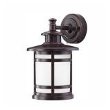 13 in. Oil-Rubbed Bronze Motion Sensor Integrated