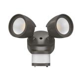 240Deg Bronze Motion Activ Twin Head Flood Light