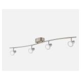 Hampton Bay Kenmont 4 ft. 4-Light Brushed Nickel L
