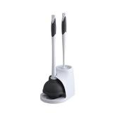 Clorox Toilet Plunger and Bowl Brush Combo Set wit