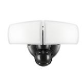 240-Deg Blk Motion Wired Outdoor 2Head Flood Light