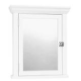 Framed Bathroom Medicine Cabinet, White (22'Wx27'H