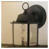 Exterior Wall Lantern with Black Finish - 2PK