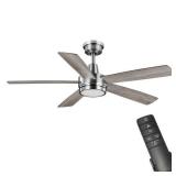Fanelee 54 in. White Color Changing LED Brushed Ni
