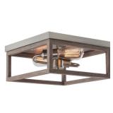 Boswell Quarter 12-1/2 in. 2-Light Brushed Nickel