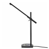 22 in. Indoor Black Integrated LED Table Lamp with