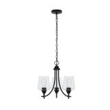 Pavlen 3-Lt 18in Rustic Bronze Hanging Chandelier
