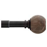 36 in. - 72 in. Telescoping 1 in. Single Curtain R