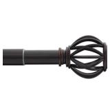 36 in. - 72 in. Telescoping 1 in. Single Curtain R