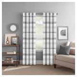 Colordrift Grey/Neutral Striped Polyester 52 in. W