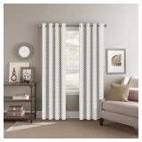 Colordrift Beige Geometric Polyester 52 in. W X 84