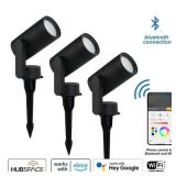 Smart 450 Lumens Low Voltage Black LED Outdoor Spo