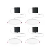 6 in. LED Slim 3 CCT Canless - White - (4-Pack)
