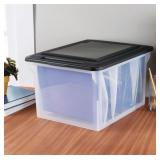 Sterilite 18.5' X 14' Plastic File Box Clear/Black