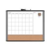 U Brands Magnetic Dry Erase 3-in-1 Calendar Board
