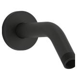 Statement Shower Arm and Flange in Matte Black