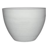 Decatur 22 in. Blanc De Blanc Resin Planter Pot