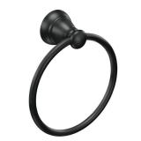 Banbury Towel Ring in Matte Black