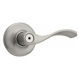 Balboa Satin Nickel Privacy Door Lever with Lock