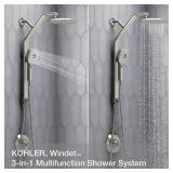 KOHLER Showering Rail Combo in Nickel