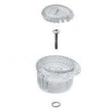 Posi-Temp Knob Handle Kit with White and Chrome