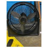 missing one foot 20 in. 3 Speeds Floor Fan in Bla