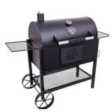 Judge Charcoal Smoker Grill in Black Open Box
