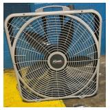 20 in. 3 Speeds Box Fan in Gray with Weather-Shiel
