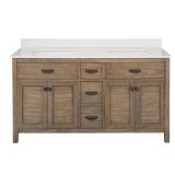Stanhope 61 in. W X 22 in. D Vanity in Reclaimed O