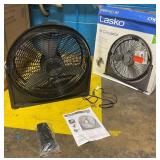 20 in. 3 Speeds Floor Fan in Black with 90 Degrees