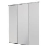 96 in. X 80 in. White Smooth Sliding Door