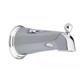 Decorative Metal Diverter Tub Spout in Chrome
