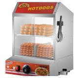 24.5 Qt. Hot Dog Steamer 2-Tier Hut Steamer