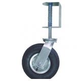 8 in. Black Rubber and Steel Pneumatic Swivel Gate