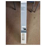 White Cordless Light Filtering Vinyl Mini Blinds w