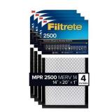 3M Filtrete 14x20x1 Air Filter 4 Pack New