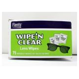 Flents Wipe N Clear Lens Wipes 75 Count