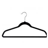 Space Saving Non Slip Hangers  50 Pack  Black