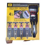 CAT Ratchet Tie Down Set with Comfort Grip - 4 Pie