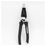 8 in. Multi-Function Long Nose Pliers with Rubber
