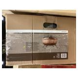 Claw Fire Pit with Brown Pot and White Design, Mod