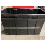 HDX Black Plastic Containers with Clear Plastic Wr