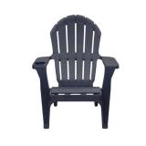 StyleWell Midnight Blue Plastic Adirondack Chair w