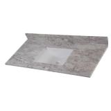 49 in. W X 22 in. D Ceramic White Rectangular Sing