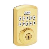 Kwikset Powerbolt Polished Brass Zinc Electronic D