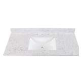 49 in. W X 22 in. D Engineered Stone Composite Whi