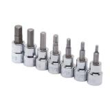 3/8 in. Drive SAE Hex Bit Socket Set (7-Piece)