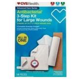 CVS Health Antibacterial 3-Step Kit for Large Woun