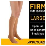 Futuro Medical Compression Open Toe Knee Length St