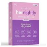 Mixhers Hernightly Sleep Support Drink Mix, Raspbe